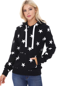 Show your Patriotic Spirit with this All Over Star Black Hoodie. Perfect to show your love for the red, white and blue on Memorial Day, Flag Day and Fourth of July. But the black color makes it perfect for all times, not just our patriotic holidays! A nice weight sweatshirt to keep you cozy on a cool summer's night. Pairs perfectly with leggings, jeans, crops and shorts. Show your Patriotic Spirit with this All Over Star Black Hoodie. Perfect to show your love for the red, white and blue on Memorial Day, Flag Day and Fourth of July. But the black color makes it perfect for all times, not just our patriotic holidays! A nice weight sweatshirt to keep you cozy on a cool summer's night. Pairs perfectly with leggings, jeans, crops and shorts.