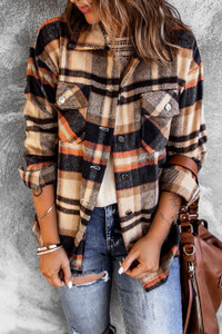 Get in on the hottest trend of the year with the Shacket (that is a shirt / jacket in case you were wondering). These heavier weighted flannels serve perfectly as a light jacket when needed and are oh so warm as a shirt when you want something cozy to pop on. Great button down design looks great opened over a pair of shorts on cool spring days and is made perfectly for a buttoned up look on cold winter nights. Oversized fit. Get in on the hottest trend of the year with the Shacket (that is a shirt / jacket in case you were wondering). These heavier weighted flannels serve perfectly as a light jacket when needed and are oh so warm as a shirt when you want something cozy to pop on. Great button down design looks great opened over a pair of shorts on cool spring days and is made perfectly for a buttoned up look on cold winter nights. Oversized fit.