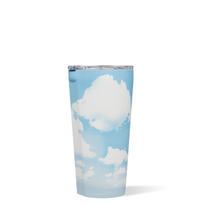 Don't quit your daydream. Upgrade your daily Drinkware with this soft, whimsical pattern meant to relax and inspire with every sip. Available in our classic silhouettes, Daydream is a heavenly addition to your hydration collection. 16oz Tumbler keeps drinks cold for 9 hours or hot for 3.
