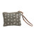 This Star canvas zipper pouch makes a perfect companion to the star tote. Adorable solo as a wristlet with its cute star design. Made of upcycled canvas and leather.