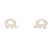 Nickel Free Silver Elephant Stud Earrings