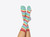 Fun and comfy pair of socks shaped as a lollipop. One size fits all.