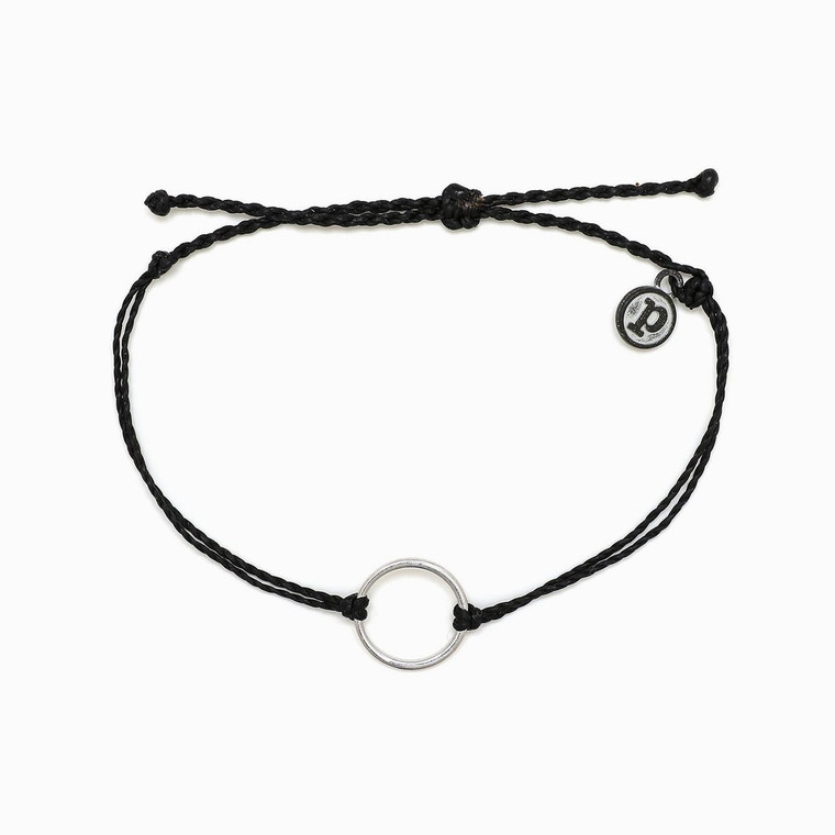 Our new Circle Charm Bracelet is the perfect style for stacking all year ‘round (pun intended!). Available in two string colors, this bracelet features a circle-shaped charm in a gold or silver finish, and looks perfect when paired with an armful of Originals.