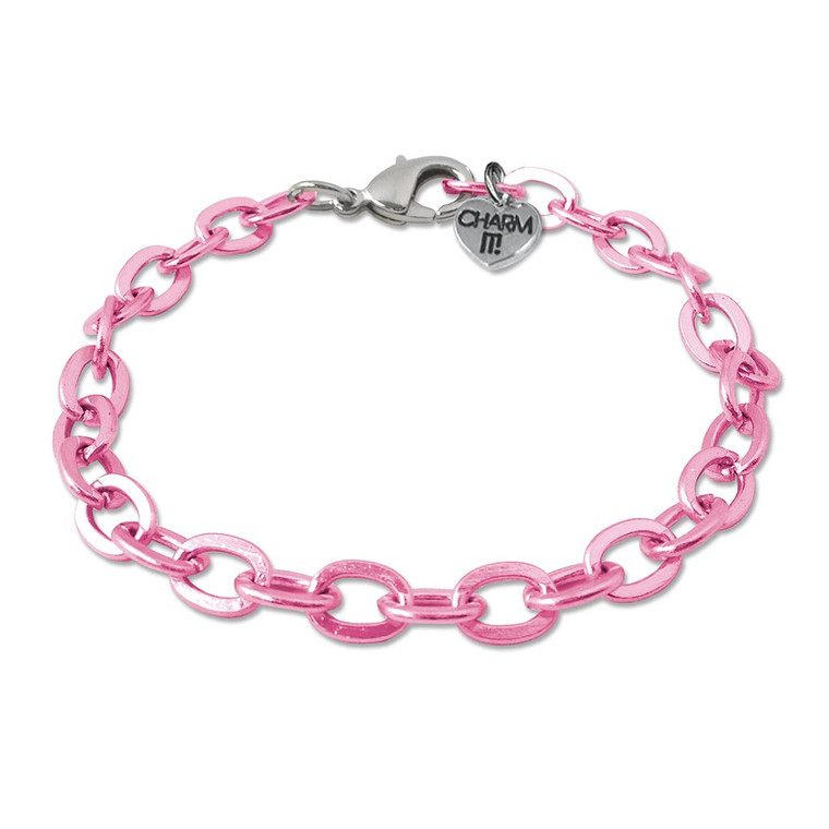 Pink Charm Bracelet

- one size fits all