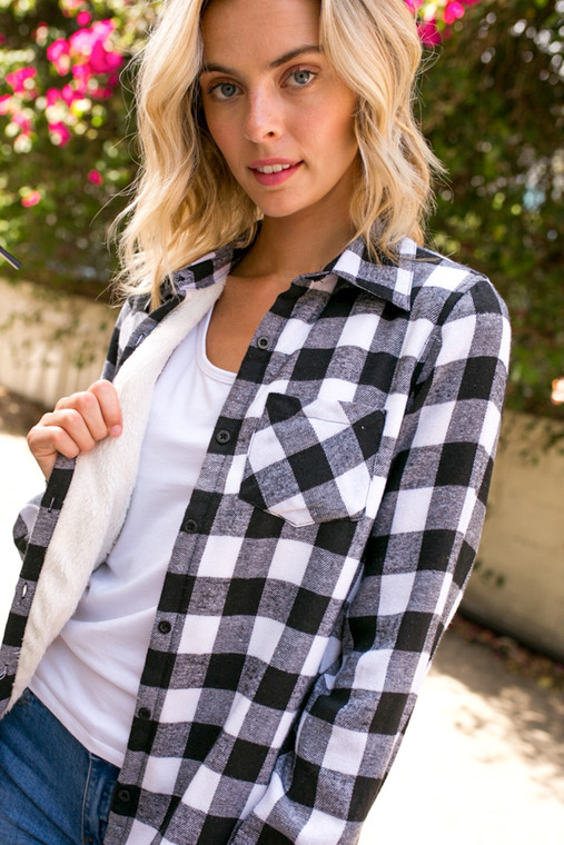 Lined with the coziest sherpa there ever was, these classic flannels are cute year round. Super cozy in the cold weather, but perfect for a summer night around the bonfire. 

*these ran a bit small, if you plan on wearing a shirt underneath, you may want to size up.