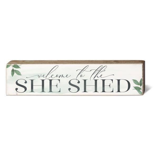 Rustic Wisdom Block Sign with saying. 12" x 2.5". Perfect for accenting small areas and shelves.