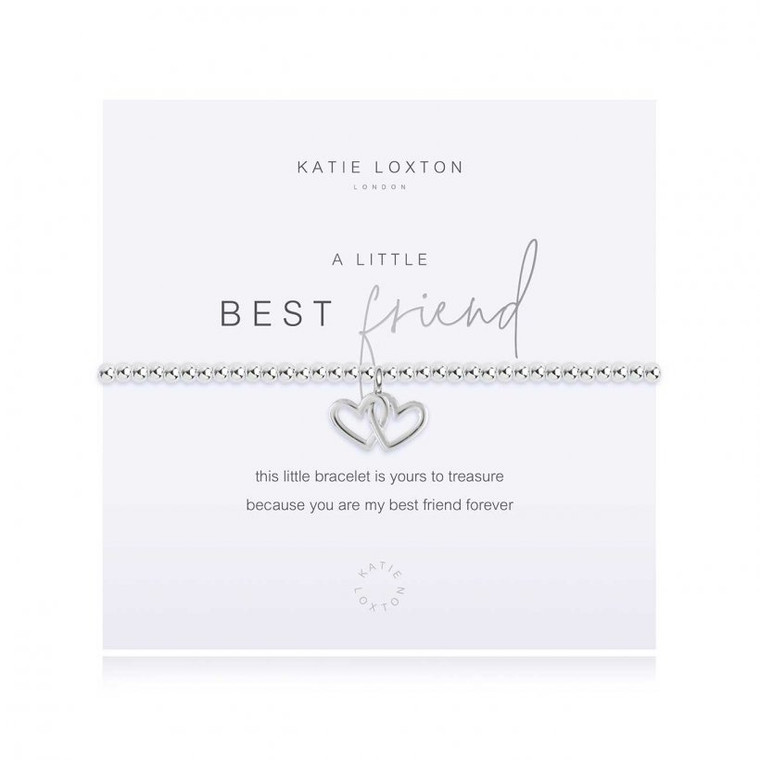 this little bracelet is yours to treasure, because you are my best friend forever

Our loved ‘A Little’ collection is filled with pretty charms perfect for celebrating every special occasion. Each beautiful silver-plated bracelet is wrapped around a lovely card, finished with a sweet poem and meaningful sentiment, the perfect gift or little treat.

Silver Stretch Bracelet.