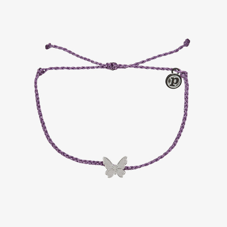 Spread your wings and up your style with our Butterfly in Flight Bracelet. This bitty braid design comes in two metal finishes and four string colors, with a gorgeous butterfly charm that’s perfect for the spring season.