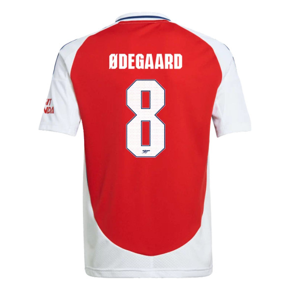 ØDEGAARD #8 Arsenal 24/25 Kid's Home Shirt and Shorts - Arsenal Font