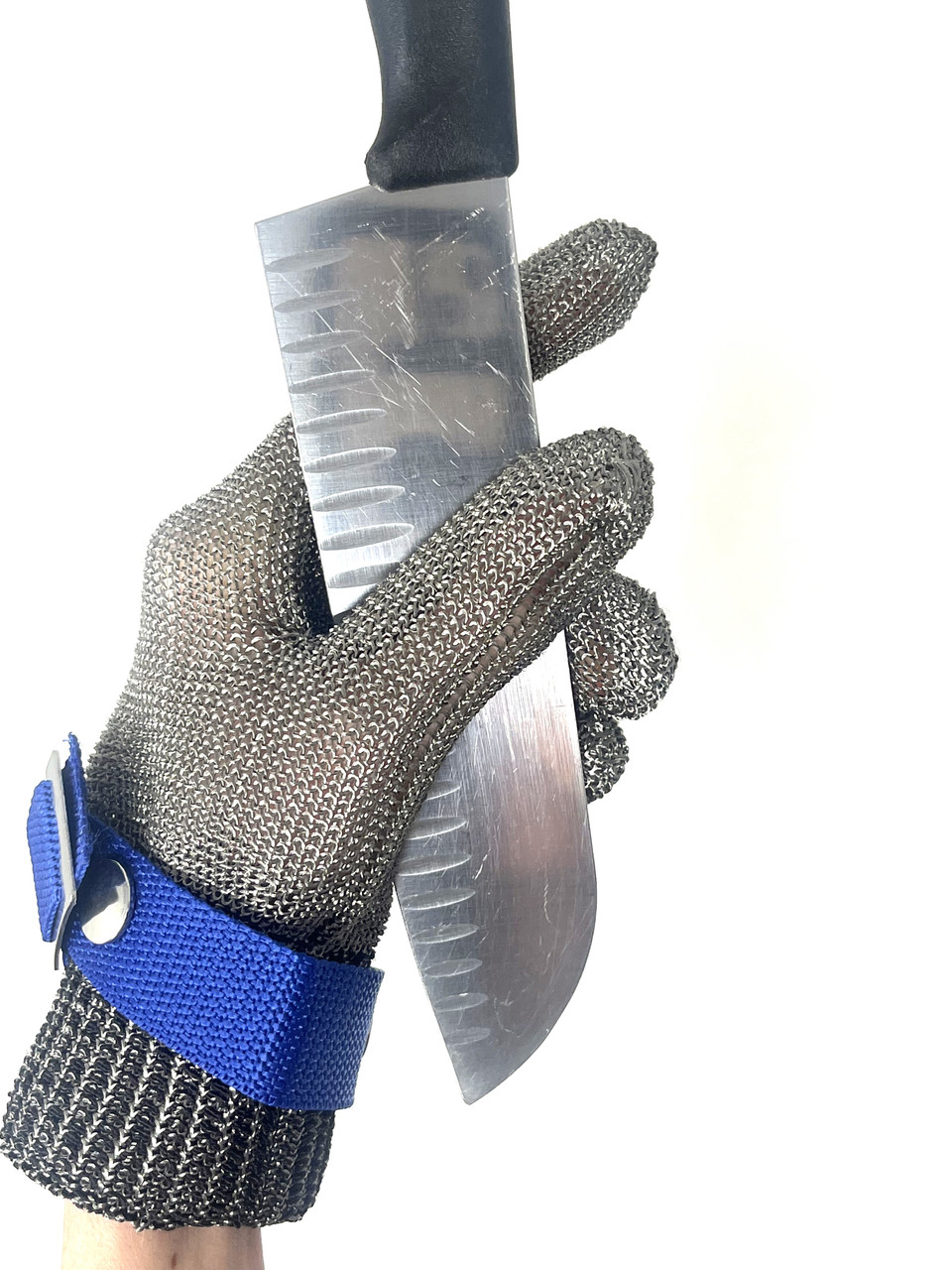 Cut Resistant Glove, Stainless Steel Knit Mesh Metal, Food Grade