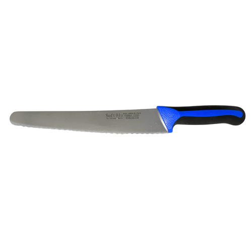 Soft-Blu 10” bread knife, Soft-Blu bread knife, 10 inch bread knife, 10 inch serrated bread knife, serrated bread knife, professional bread knife, commercial bread knife, bakery bread knife, bread slicer knife, cake knife, Soft-Blu serrated knife, long bread knife, bread knife for crusty bread, bread knife for artisan loaves, soft grip bread knife, ergonomic bread knife, stainless steel bread knife, high-quality bread knife, best bread knife 10 inch, kitchen bread knife, bread carving knife, sandwich bread knife, knife for slicing bread, bakery serrated knife, cake slicer knife, long serrated knife, bread knife for bakers, home bread knife, chef bread knife, durable bread knife, knife for sourdough bread, knife for baguette, knife for bread and cake, non-slip handle bread knife, serrated knife for soft bread, Soft-Blu kitchen knife, 10 inch kitchen knife, bread knife for food service, soft-blu slicing knife, best serrated bread knife, bakery prep knife, professional-grade bread knife, commercial kitchen bread knife, Soft-Blu 10 inch serrated blade