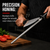 Professional Butcher’s Honing Steel – Round Knife Sharpening Rod for Chefs, Meat Cutters, and Home Kitchens – Carbon Steel Alignment Tool with Non-Slip Handle