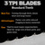 Meat Band Saw Blade 75 inch 3tpi X 5/8 X .022 H (4-Pack)