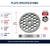 Size 22 Reversible Meat Grinder Plate, 3/8"(10mm)Hole Size