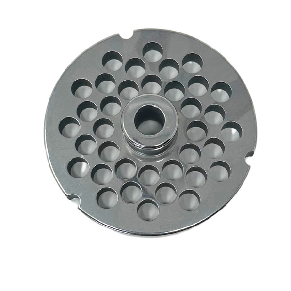 Size 32 Meat Grinder Plate, Hubbed, 10 mm Thickness