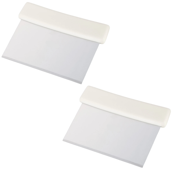 Bench Scraper, Plastic Handle (2-Pack)