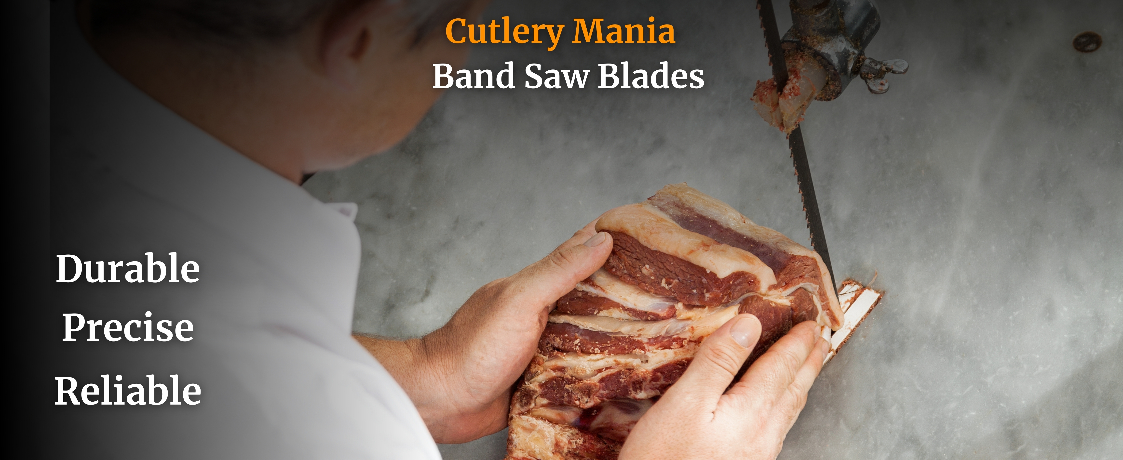 Cutlery Mania Meat Band Saw Blade 96 inch 3tpi X 5/8 X .022 4-Pack Cutlery Mania Imports 3160 mm Meat and Bone Cutting Butcher Band Saw Blade  for Machine Fast Cutting Food Restaurant Processed