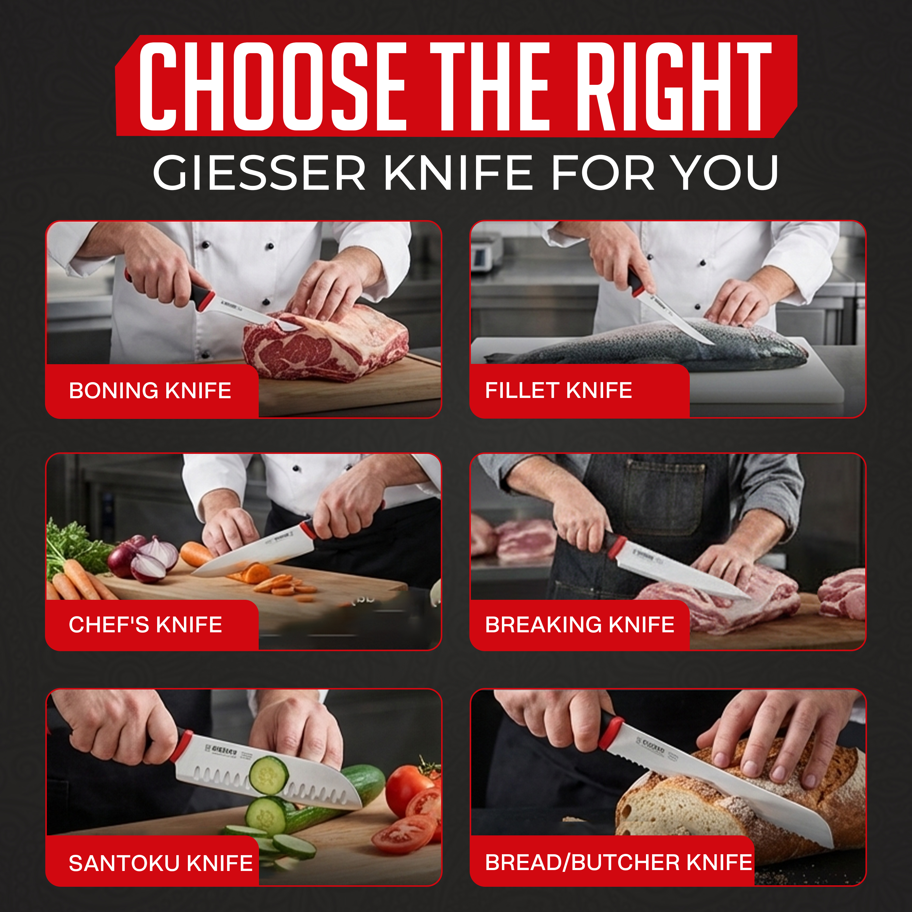 CutleryMania professional butcher and kitchen knives guide for meat cutting, deboning, and food prep