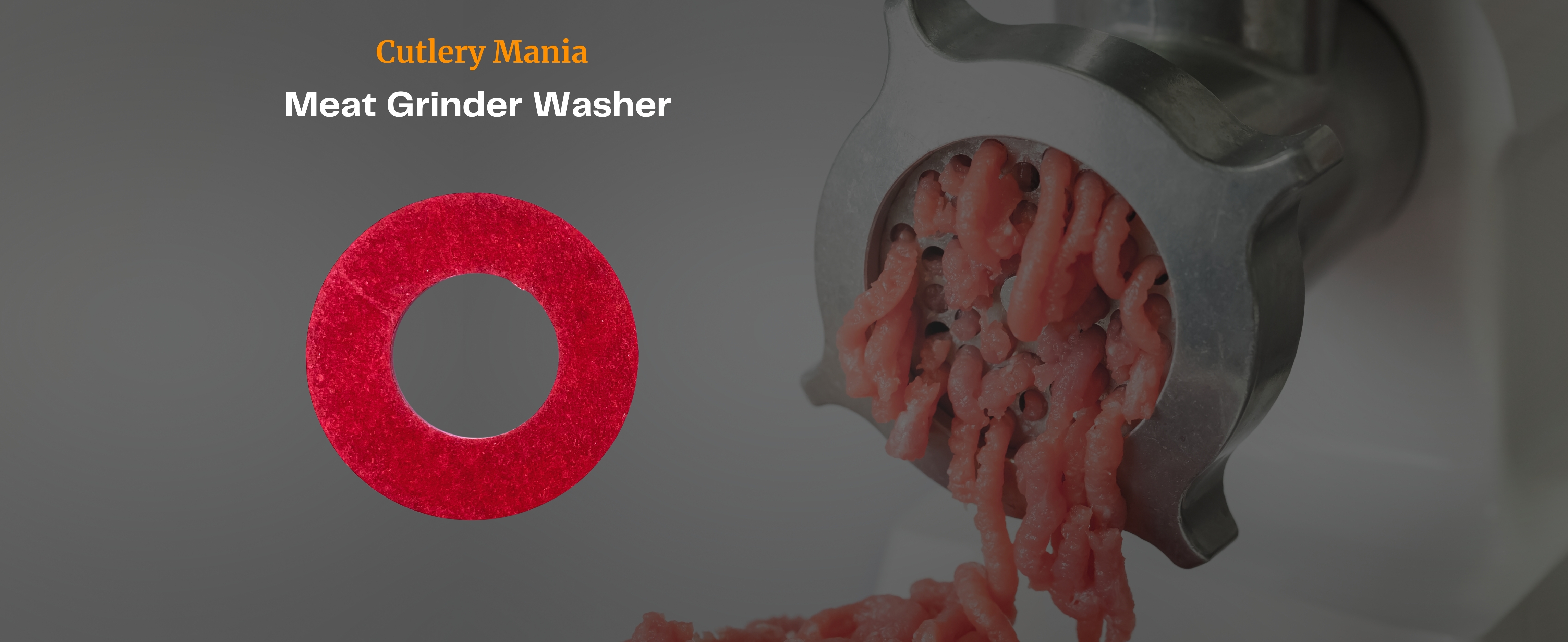 Meat grinder washer protecting the worm auger and cylinder housing in a commercial meat grinder