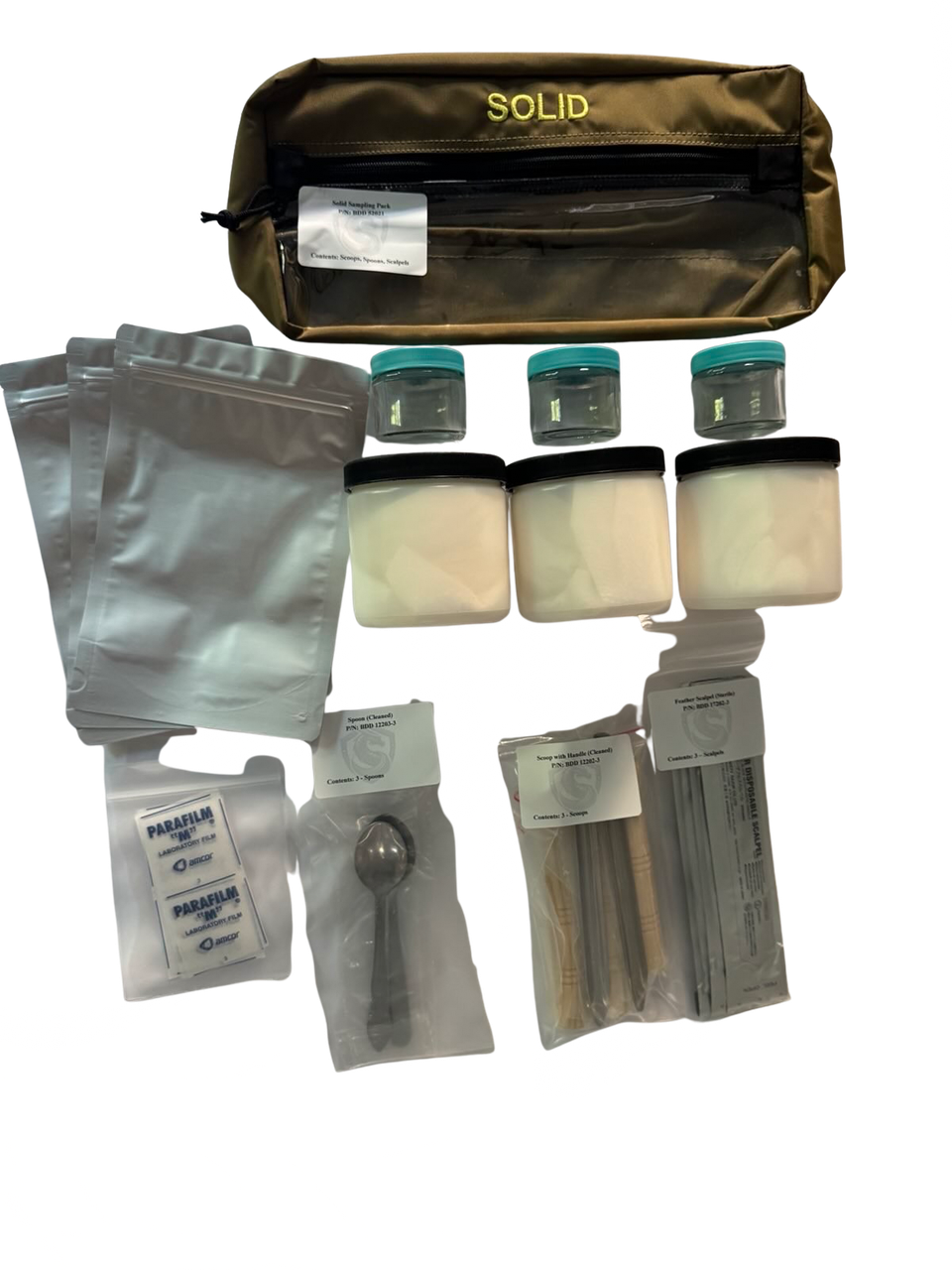 Solid Sample Collection Solid Sampling Pack -Training | CBRNE Sample Collection Kit