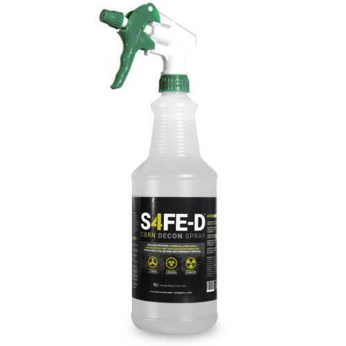 S4FE-D Decon Spray, 32oz bottle. S4FE-D Decon Spray, 32oz bottle.