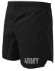 Black & Gray Army PT Shorts, Military Physical Training Jogging Running Exercise