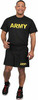 Black US Army PT Shorts APFU Physical Training Work Out Running Exercise Gym PT