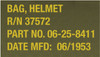 Classic Flyers Helmet Bag Padded Water Resistant Military Army Type 19" x 19"