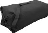 Black Heavyweight Cotton Canvas Deluxe Top Loader Gym Travel Duffle Bag