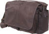 Brown Premium Leather Classic Messenger Bag Deluxe Heavy Duty Vintage Style Military Shoulder Crossbody EDC Bag