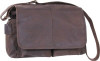 Brown Premium Leather Classic Messenger Bag Deluxe Heavy Duty Vintage Style Military Shoulder Crossbody EDC Bag