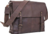 Brown Premium Leather Medic Bag Crossbody Rugged Heavy Duty EDC Shoulder Bag