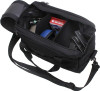 Black Range Equipment Bag with Removable Pistol Rugs and Organizer Compartments