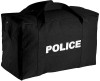 POLICE Double Sided Parachute Cargo Carry Bag Large Equipment Cotton Canvas Gear Bag, Black