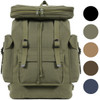 European Rucksack Canvas Backpack German Type Knapsack Army Military School Bag