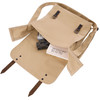 Khaki Vintage Canvas Medic Red Star Military Shoulder Bag (9132)