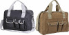 Heavyweight Cotton Canvas Tool Bag Two Tone Utility Tote with Shoulder Strap