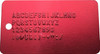 Red Medical Alert Tag Custom Print Health ID Medic Embossed Metal Dog Tag Dogtag