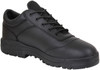 Black Athletic Oxfords Tactical Leather Utility Shoes Work Duty Uniform Soft Toe