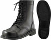 Black Military Leather Boots, Tactical Combat Uniform Boots