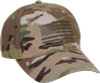 MultiCam Tactical US Flag Cap, Adjustable Military Hat Army Camo OCP Scorpion