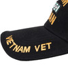 Black Vietnam Veteran Deluxe Low Profile Baseball Hat Cap