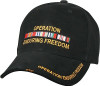 Black Operation Enduring Freedom Veteran Deluxe Low Profile Baseball Hat Cap