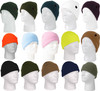 Fine Knit Deluxe Acrylic Watch Cap Solid Colors Cold Weather Hat