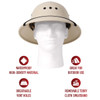 Pith Helmet Lightweight Safari Hat Sun Rain Plastic Vietnam Jungle Military Type