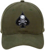 Olive Drab Death Spade Embroidered Insignia Adjustable Baseball Hat Cap