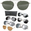 Aviator US Air Force Style Pilot Sunglasses Military Army Frames Lenses & Case
