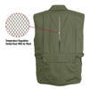 Black Multi-Pocket Cargo Tactical Concealed Carry Travel Vest