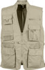 Khaki Multi-Pocket Cargo Tactical Concealed Carry Travel Vest