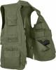Olive Drab Multi-Pocket Cargo Tactical Concealed Carry Travel Vest